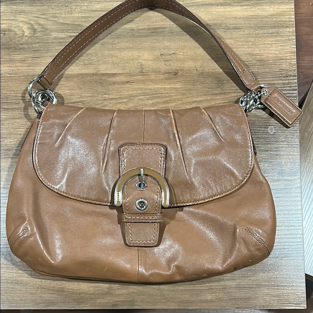 Coach Brown Leather Shoulder Bag